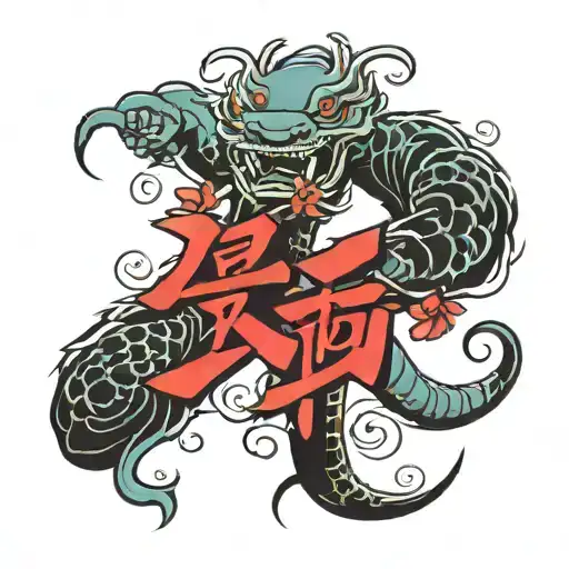 Love in Japanese Character holding tattoo design idea
