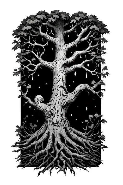 hangman's tree made tattoo design idea