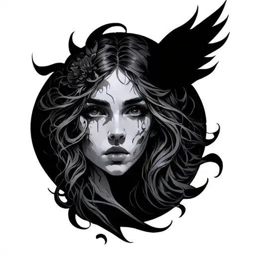 Hel tattoo design idea