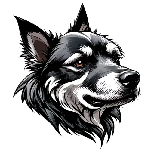 "Thor Shimizu" dog  tattoo design idea