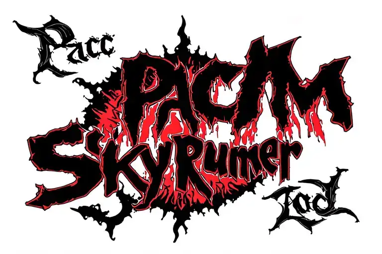 "PacM Skyruner" Pacman tattoo design idea