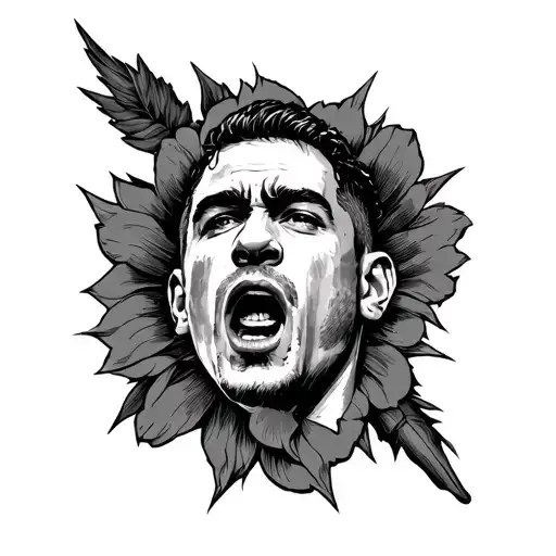 Old school-style tattoo from the movie Fight Club tattoo design idea