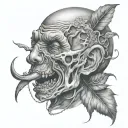 keep quiet tattoo design idea