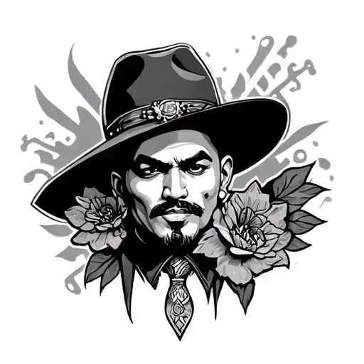 Chicano Gangster tattoo design idea