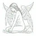 seraphim angel tattoo design idea
