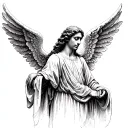 angel gabriel tattoo design idea