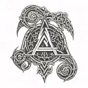 Bind Rune tattoo design idea