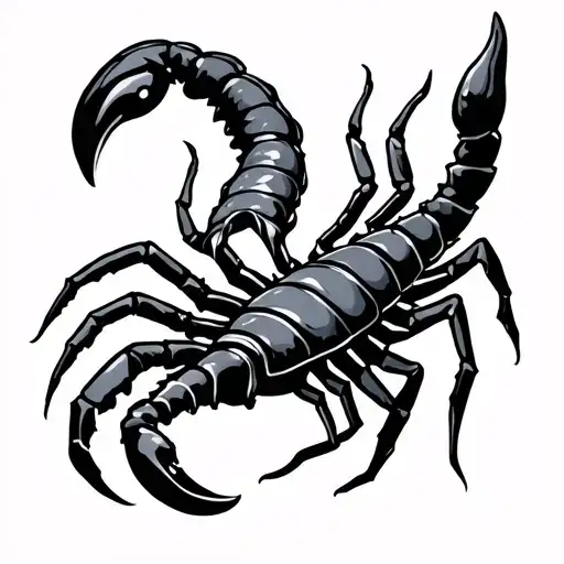 Scorpio And Aquarius tattoo design idea