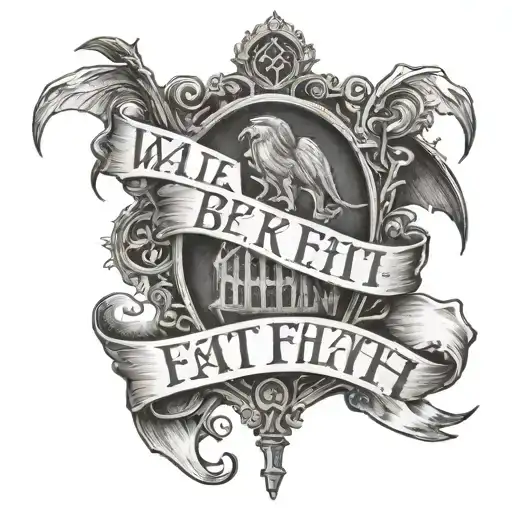 walk by faith, not by sight silent hill tattoo design idea