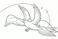 Grandpa Memorial - Wings of an angel - Canary flying away freely - and 'I love you beneath - Focus on the angel mainly  tattoo design idea