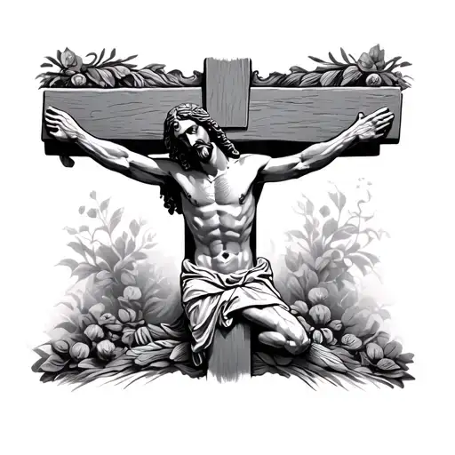 Jesus Crucifix tattoo design idea