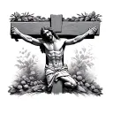 Jesus Crucifix tattoo design idea