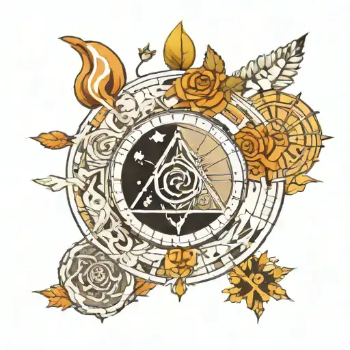 Design a tattoo that represents the 7 chakras of the body in a unique way, symbolizing the circle of life and the concept of death on the back of your hand tattoo design idea