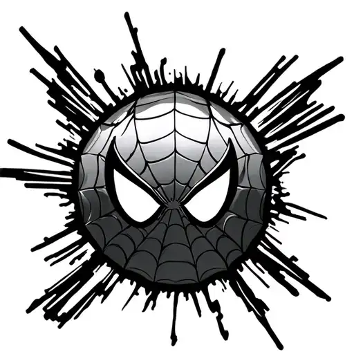 Spiderman Logo tattoo design idea