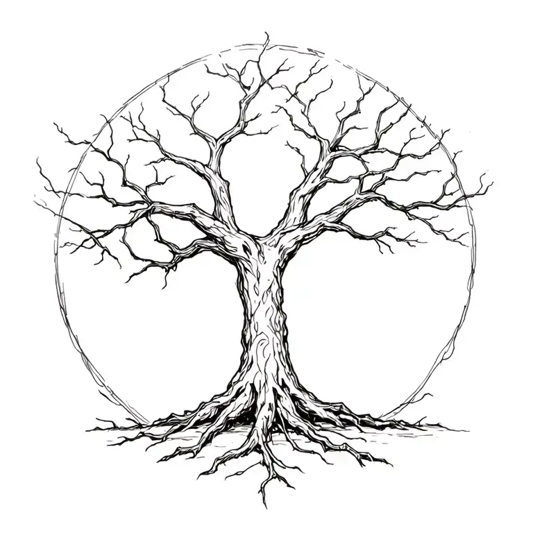 hangman tree tattoo design idea