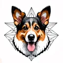 corgi tattoo design idea