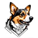 corgi tattoo design idea