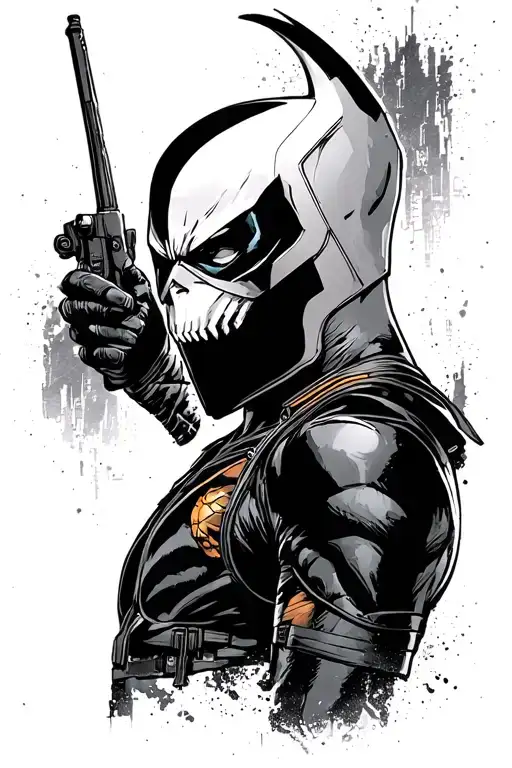 Deathstroke dc comics Gotham city tattoo design idea