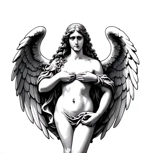 lower stomach tattoo design biblical angels tattoo design idea