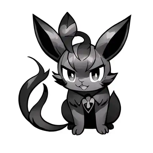 pokemon mew and sylveon tattoo design idea