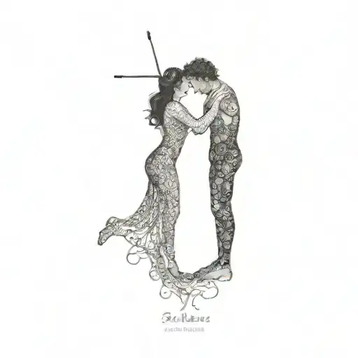 Eurydice And Orpheus tattoo design idea