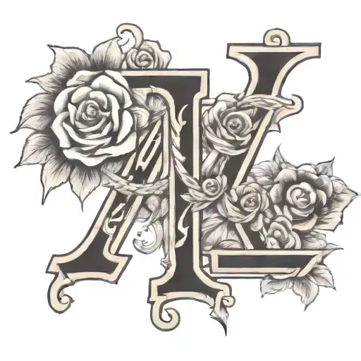 combination of the letters M, G, L and T. tattoo design idea