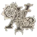 combination of the letters M, G, L and T. tattoo design idea