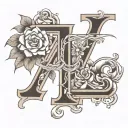 combination of the letters M, G, L and T. tattoo design idea