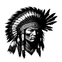 Apache Warrior tattoo design idea