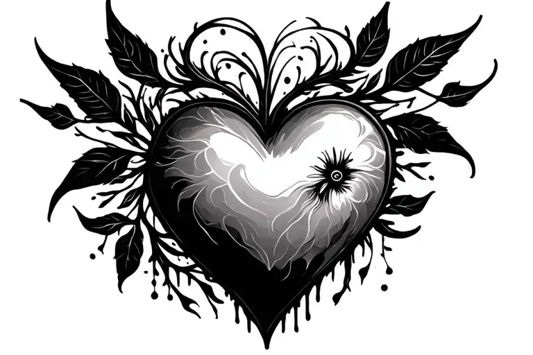 minimalistic wild spirit soft heart sweet soul tattoo design idea