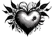 minimalistic wild spirit soft heart sweet soul tattoo design idea