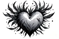 minimalistic wild spirit soft heart sweet soul tattoo design idea