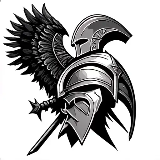 Spartan Warrior tattoo design idea