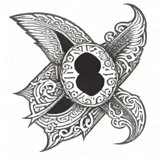 betting chip details tattoo design idea