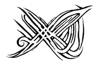 cursed luck tattoo design idea