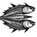 sardine tattoo design idea