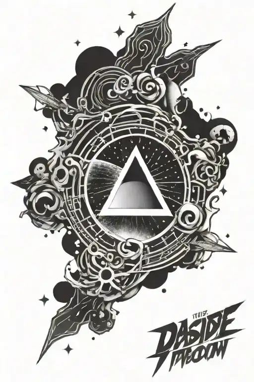 Dark Side of the Moon tattoo design idea