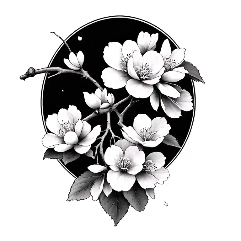 Cherry Blossom tattoo design idea
