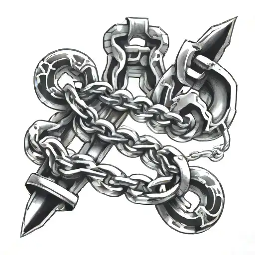 Kurapika Chain tattoo design idea