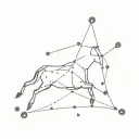 aries constellation tattoo design idea