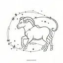 aries constellation tattoo design idea