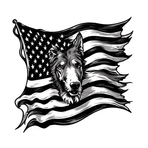 Patriotic tattoo design idea