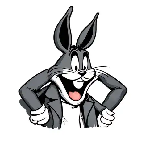 Looney tunes character Cholo style tattoo design idea