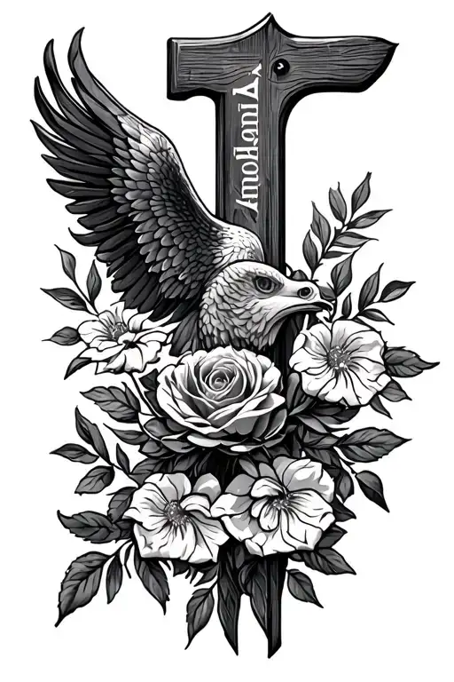 Western 1 Corinthians 13 incorporated tattoo design idea