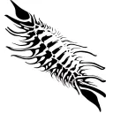 Spinal tattoo design idea