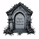 Graveyard tattoo design idea