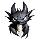 Toothless tattoo design idea