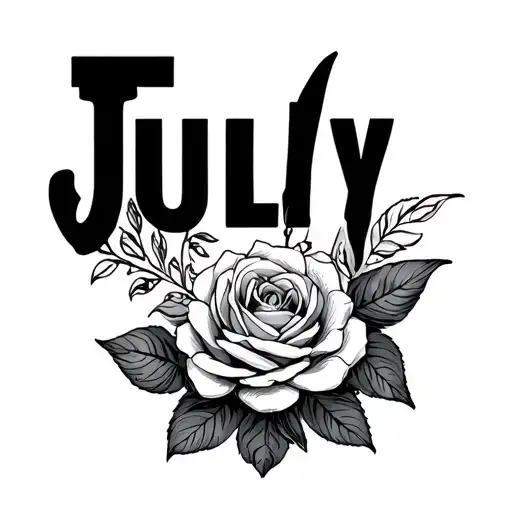  Attractive. Creative. Sexy. Symbol of the month of July. tattoo design idea