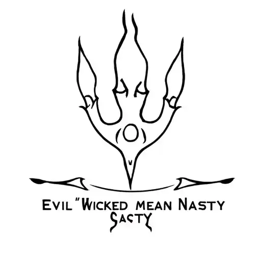 EWMN "Evil Wicked Mean Nasty" Knuckle Tattoo design tattoo design idea