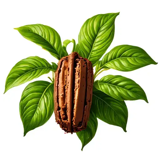 Plant cocoa tattoo design idea